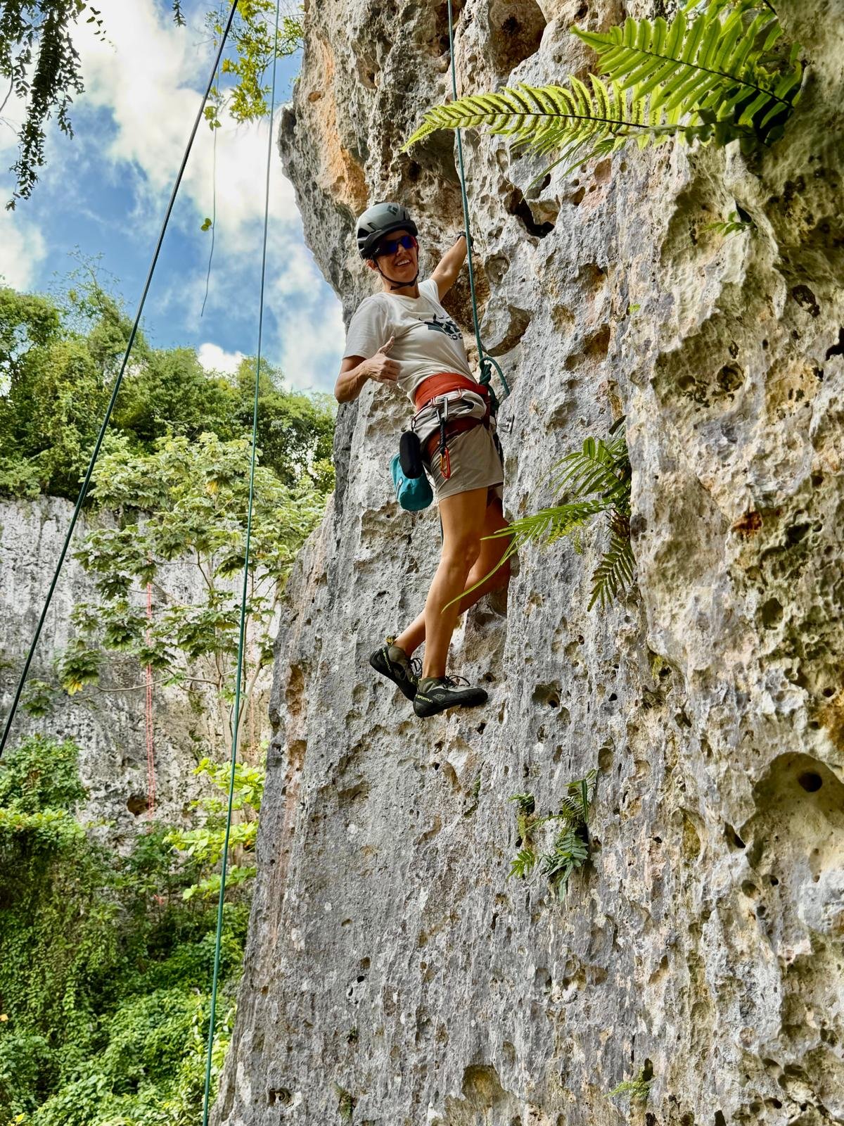 I enjoy climbing on my free time